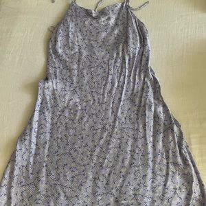 Zara floral satin dress